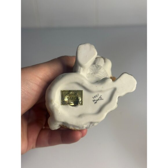 VTG HOMCO Spaniel Puppy Figurine - 3.5" Bisque Ceramic Dog Collectible Decor - Picture 3 of 5